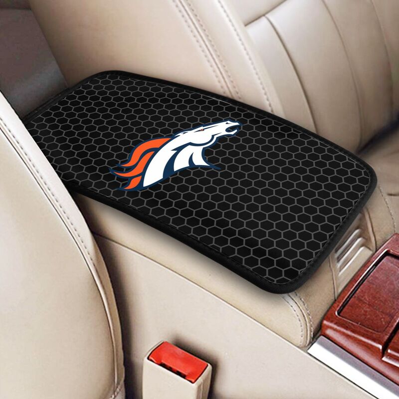 Denver Broncos Printed protective pad for car armrest box