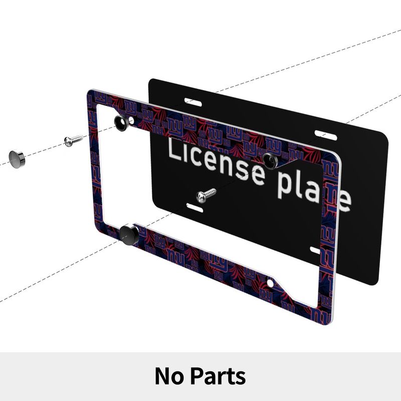 New York Giants Print Car license plate frame four hole license plate holder (one pair)