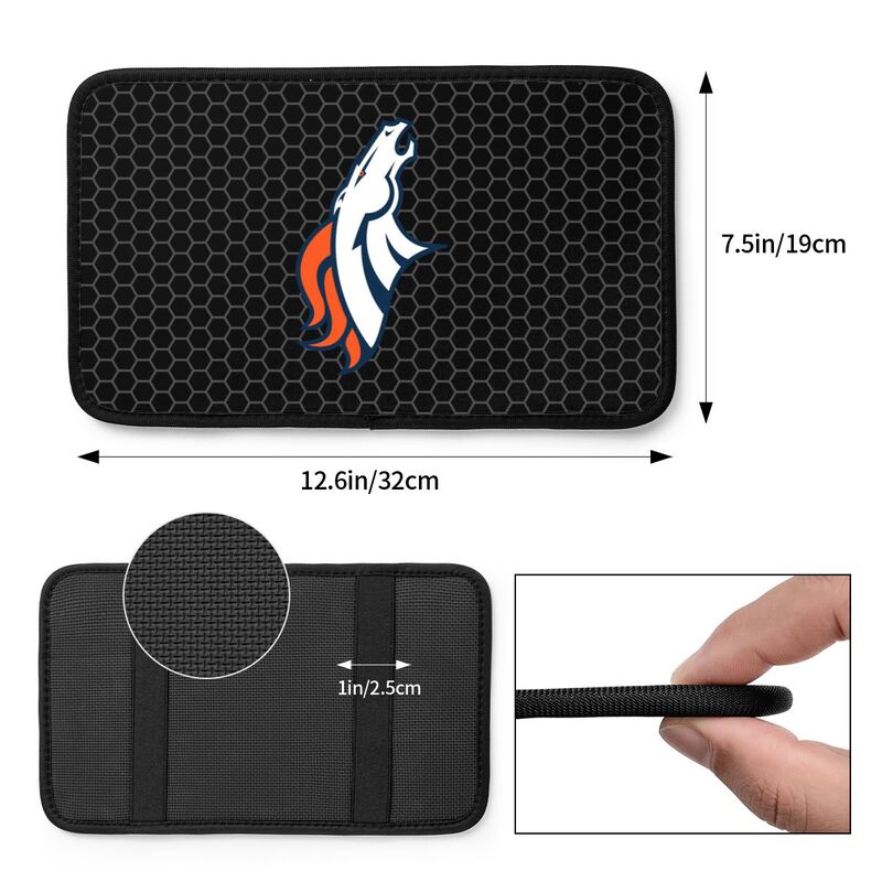 Denver Broncos Printed protective pad for car armrest box