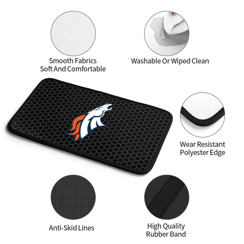 Denver Broncos Printed protective pad for car armrest box
