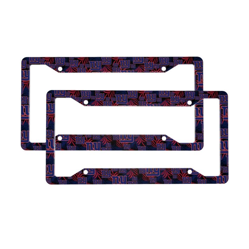 New York Giants Print Car license plate frame four hole license plate holder (one pair)