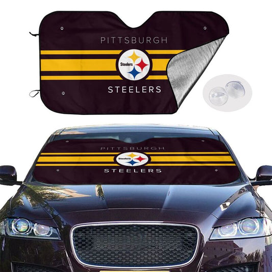Pittsburgh Steelers Printed car windshield sunshade (multi size)  front windshield sunshade