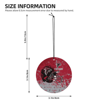 4-pcs Atlanta Falcons Car Air Fresheners Cards Set car aromatherapy tablets