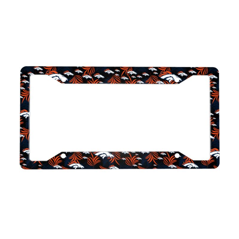 Denver Broncos Print Car license plate frame four hole license plate holder (one pair)