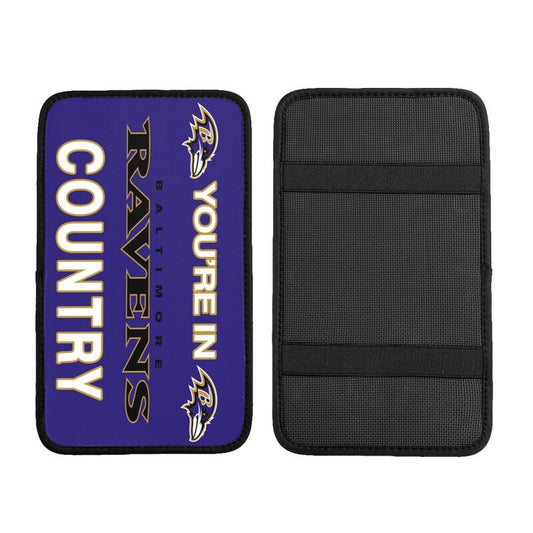 Baltimore Ravens Printed car armrest box pad elbow support pad