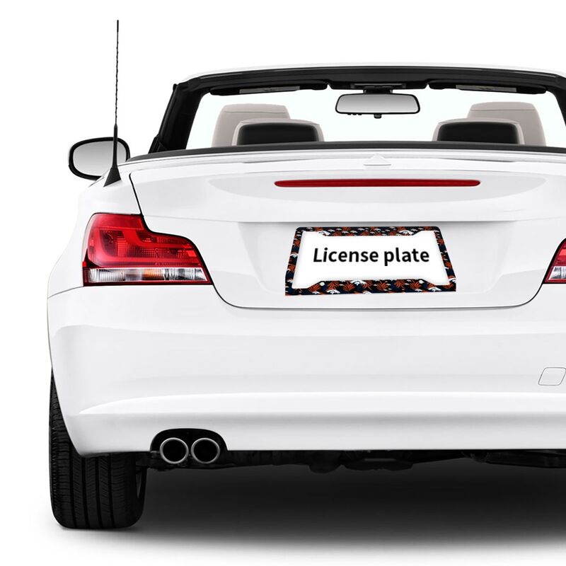Denver Broncos Print Car license plate frame four hole license plate holder (one pair)