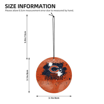 4-pcs Chicago Bears Car Air Fresheners Cards Set car aromatherapy tablets