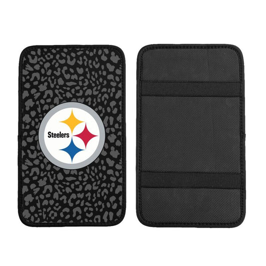 Pittsburgh Steelers print Car handrail box cushion Personalized car armrest cover