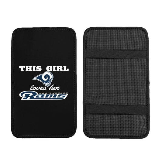 Los Angeles Rams Printing car center console pad car armrest protective cover