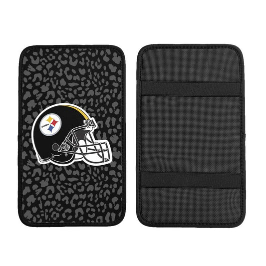 Pittsburgh Steelers printed Car handrail box cushion Personalized car armrest cover