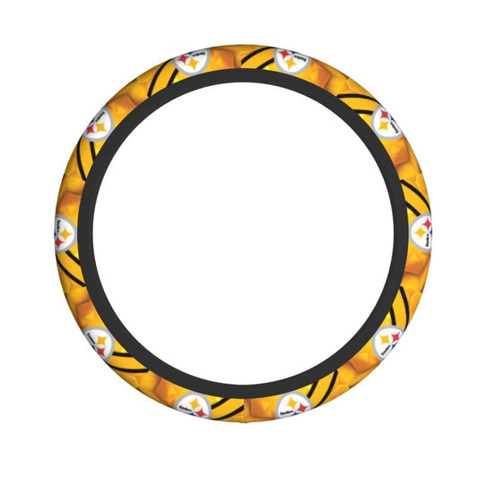 Pittsburgh Steelers Printed car protective cover elastic steering wheel cover