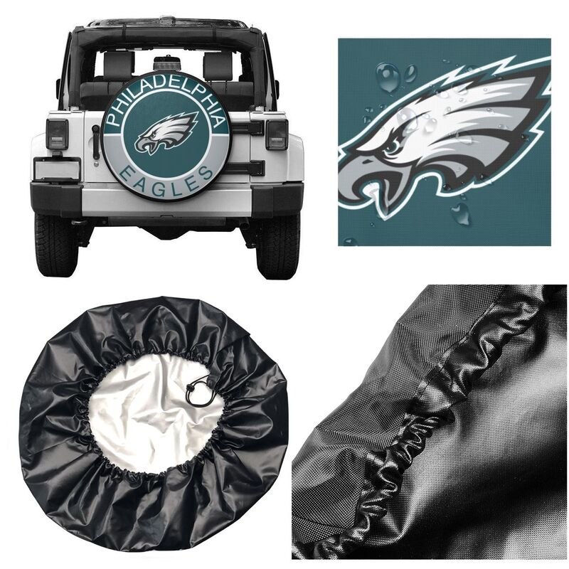 Philadelphia Eagles Printed tire protection cover car spare tire dust protection covers