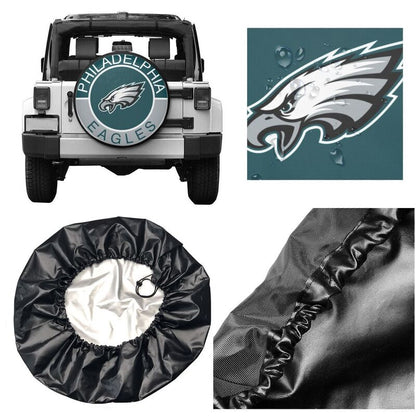 Philadelphia Eagles Printed tire protection cover car spare tire dust protection covers