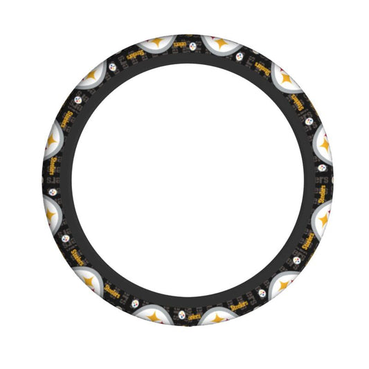 Pittsburgh Steelers Printed elastic steering wheel cover breathable protective cover
