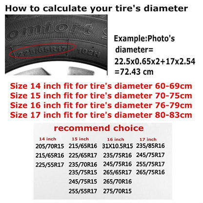 Philadelphia Eagles Printed tire protection cover car spare tire dust protection covers