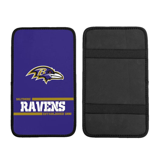 Baltimore Ravens Printed car armrest box pad Protective pad