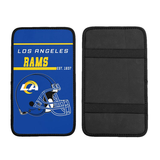Los Angeles Rams Print car armrest box cushion armrest protective cover
