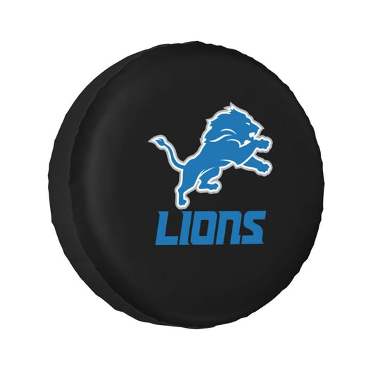 Detroit Lions 3 Car tire protective cover waterproof and dustproof tire cover