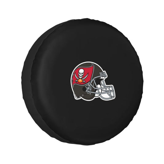 Tampa Bay Buccaneers 2 Car tire protective cover waterproof and dustproof tire cover