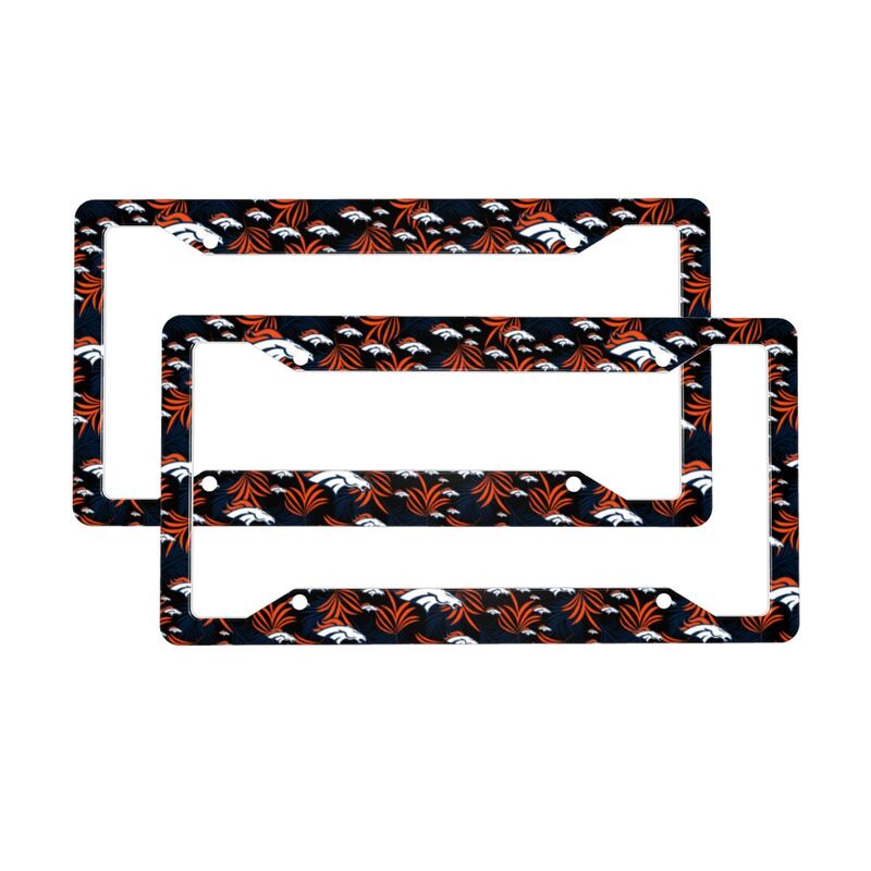 Denver Broncos Print Car license plate frame four hole license plate holder (one pair)