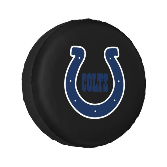 Indianapolis Colts 2 Car tire protective cover waterproof and dustproof tire cover