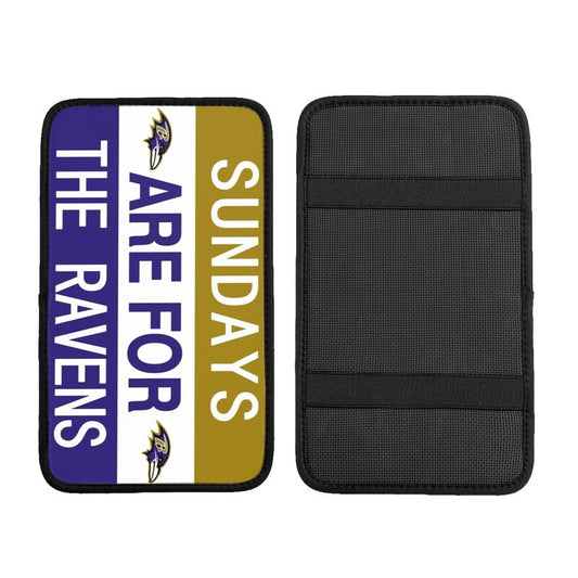 Baltimore Ravens Personalized printed car armrest cover Car handrail box cushion