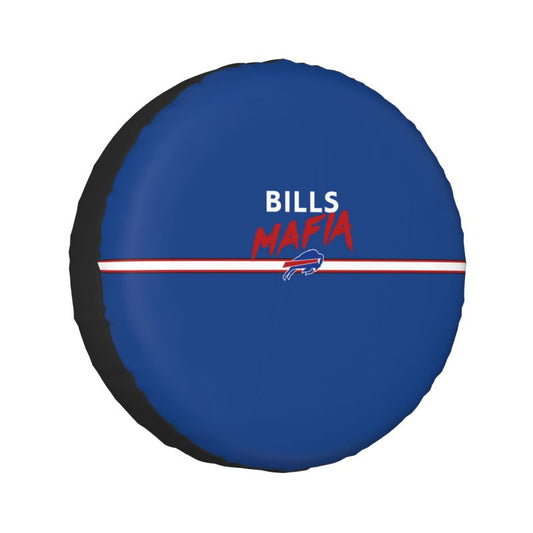 Buffalo Bills 2 Car tire protective cover waterproof and dustproof tire cover