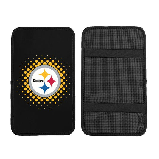 Pittsburgh Steelers Printed car armrest box cushion armrest protective cover
