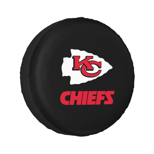 Kansas City Chiefs Car tire protective cover waterproof and dustproof tire cover