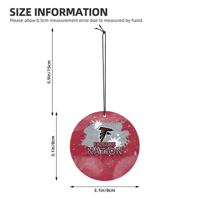 4-pcs Atlanta Falcons Car Air Fresheners Cards Set car aromatherapy tablets