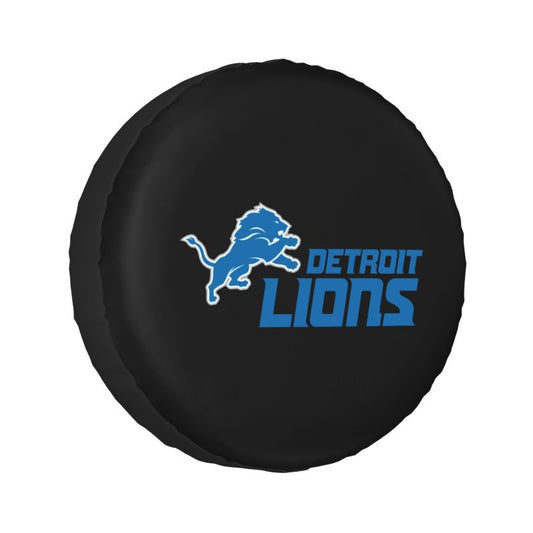 Detroit Lions 3 Car tire protective cover waterproof and dustproof tire cover