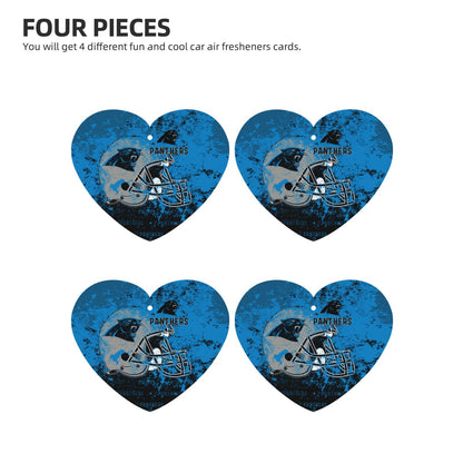 4-pcs Carolina Panthers Car Air Fresheners Cards Set car aromatherapy tablets