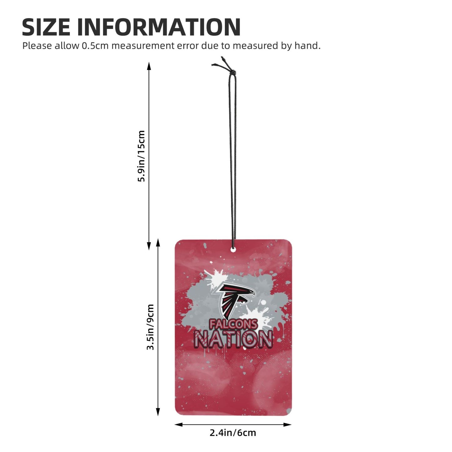 4-pcs Atlanta Falcons Car Air Fresheners Cards Set car aromatherapy tablets