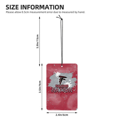 4-pcs Atlanta Falcons Car Air Fresheners Cards Set car aromatherapy tablets