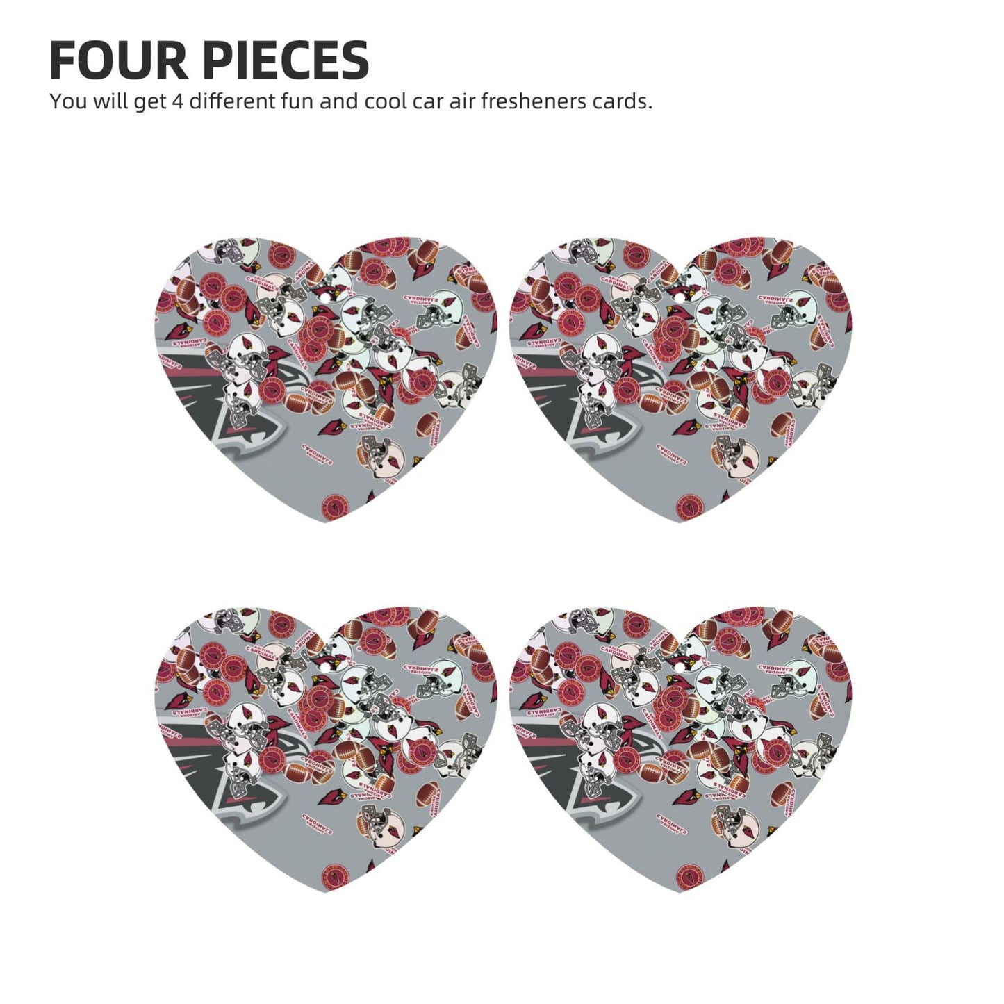 4-pcs Atlanta Falcons Car Air Fresheners Cards Set car aromatherapy tablets