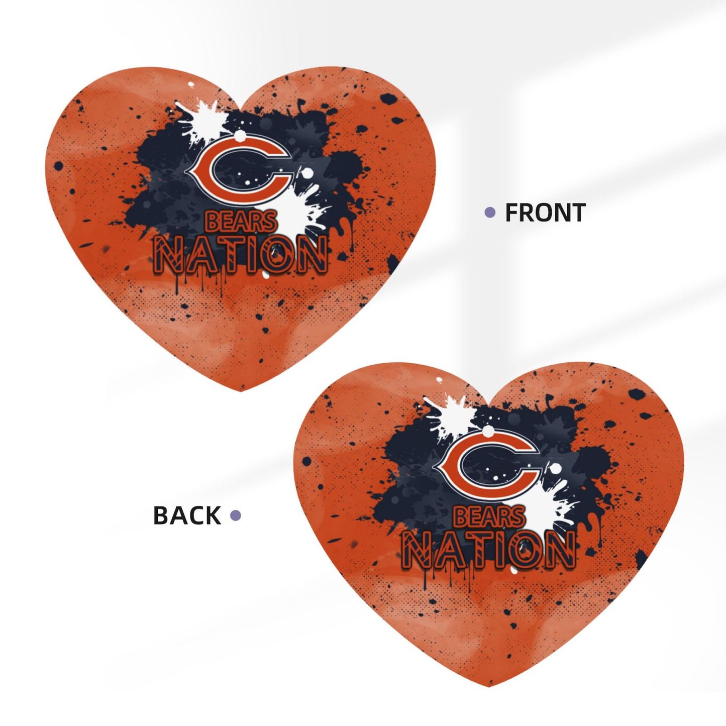 4-pcs Chicago Bears Car Air Fresheners Cards Set car aromatherapy tablets