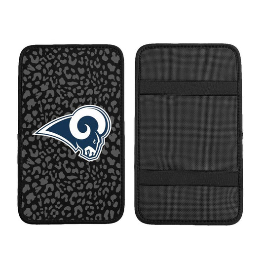 Los Angeles Rams print Car handrail box cushion Personalized car armrest cover