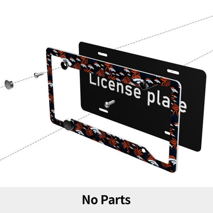 Denver Broncos Print Car license plate frame four hole license plate holder (one pair)