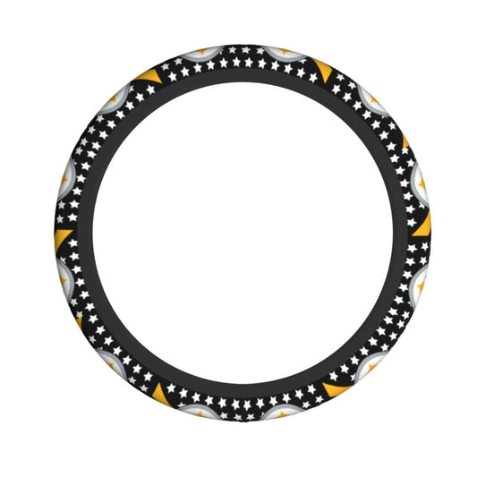 Pittsburgh Steelers Printed breathable elastic steering wheel protective cover