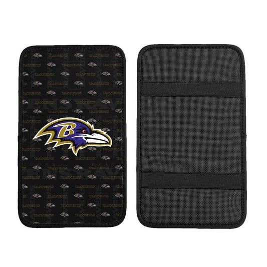 Baltimore Ravens printed Car handrail cushion Personalized car armrest cover
