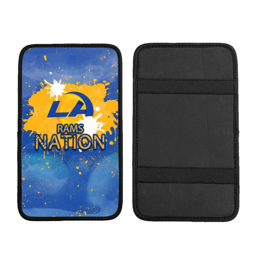 Los Angeles Rams print car center console armrest pad Car armrest box protective cover