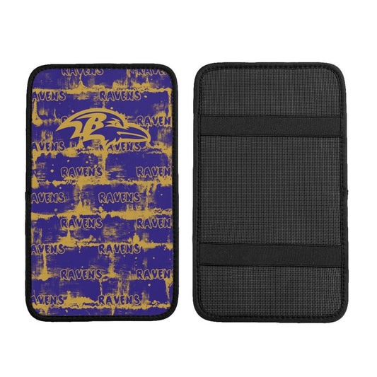 Baltimore Ravens print Car armrest box protective cover car center console armrest pad