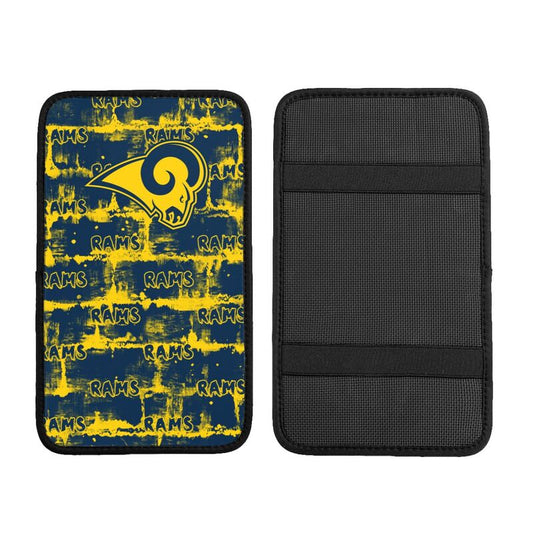 Los Angeles Rams print Car armrest box protective cover car center console armrest pad