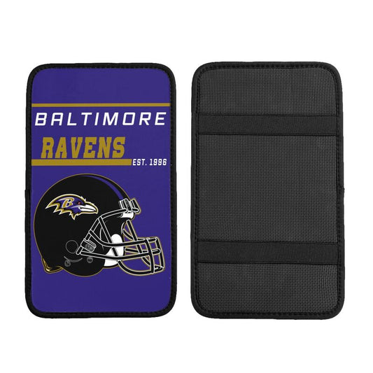 Baltimore Ravens Print car armrest box cushion armrest protective cover