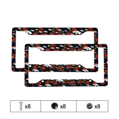 Denver Broncos Print Car license plate frame four hole license plate holder (one pair)