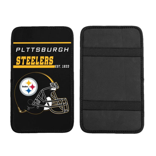 Pittsburgh Steelers Print car armrest box cushion armrest protective cover