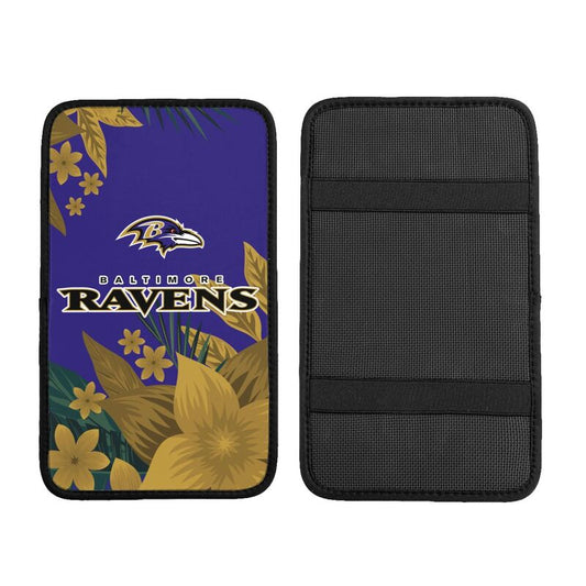Baltimore Ravens Car armrest box protective cover car center console armrest pad