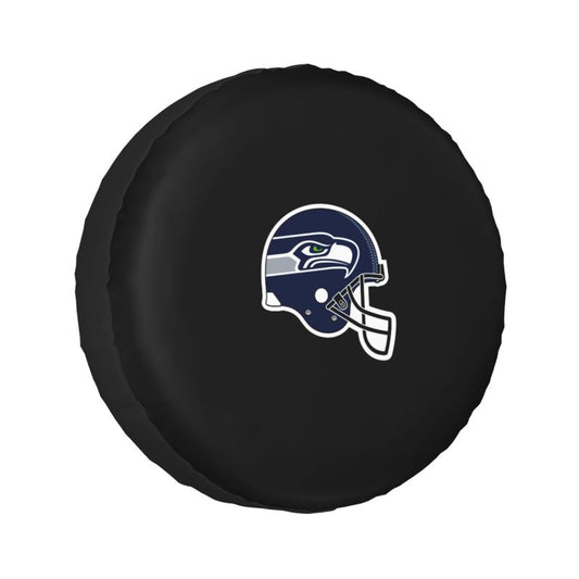 Seattle Seahawks 2 Car tire protective cover waterproof and dustproof tire cover
