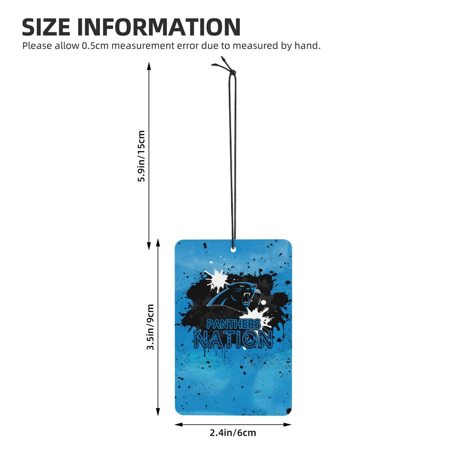 4-pcs Carolina Panthers  Car Air Fresheners Cards Set car aromatherapy tablets