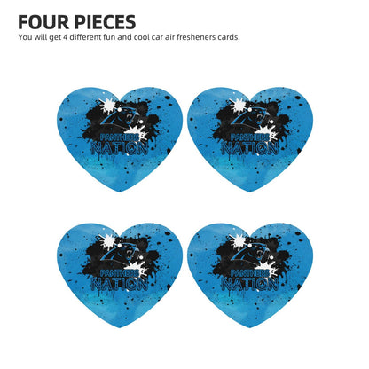 4-pcs Carolina Panthers  Car Air Fresheners Cards Set car aromatherapy tablets